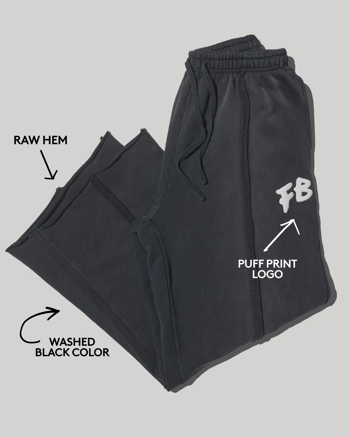 Fenty Beauty Oversized Unisex Straight Leg Sweatpants — M - Image 4