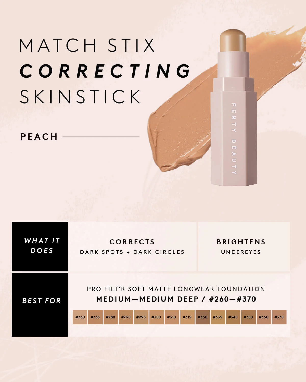 Match Stix Correcting Skinstick — Peach - Image 3