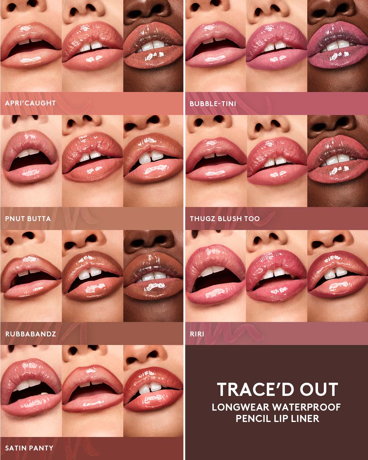 Trace'd Out Longwear Waterproof Pencil Lip Liner — RiRi - Image 10