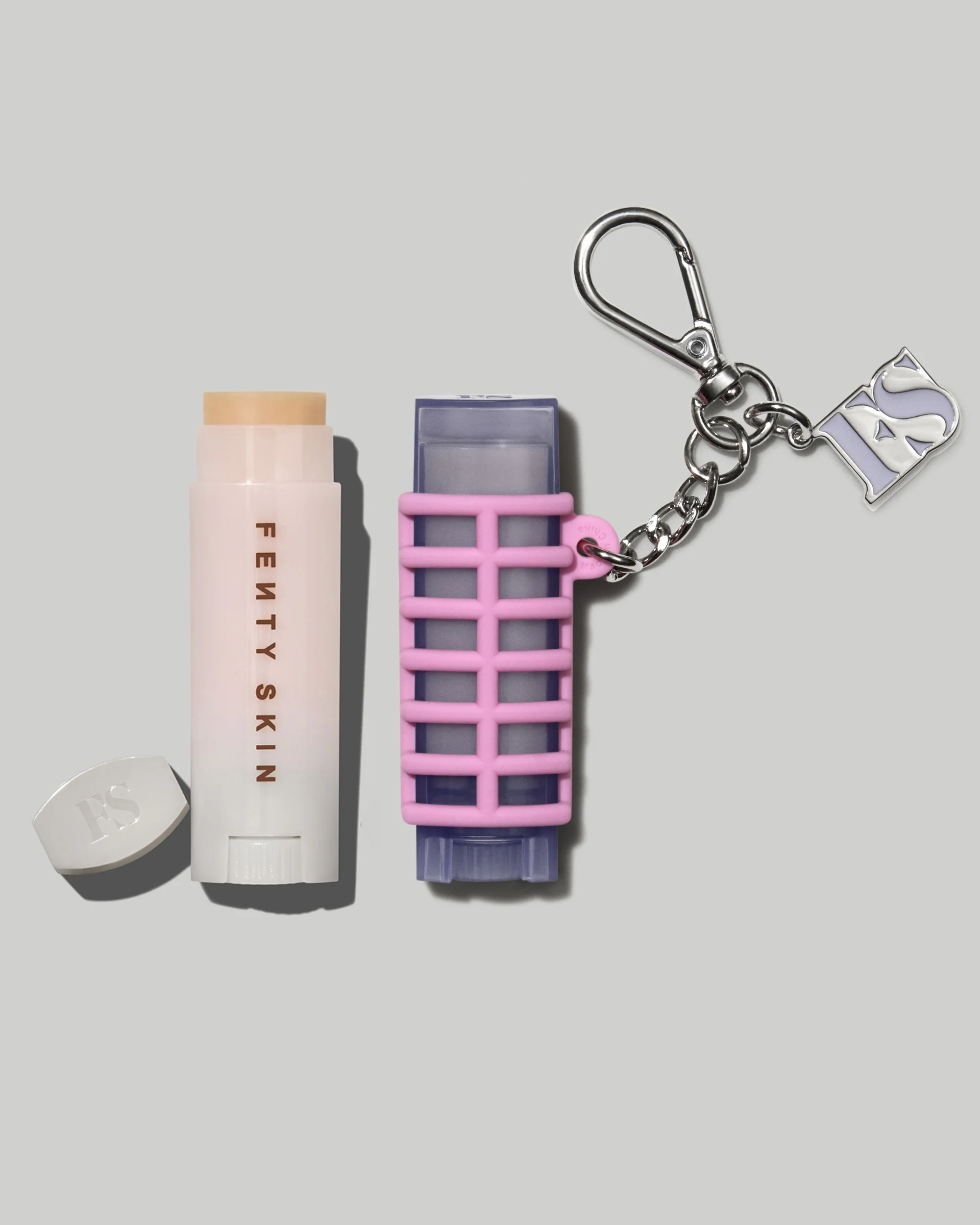 A$AP Rocky × Fenty Skin Lux Balm Duo and Roller Keychain